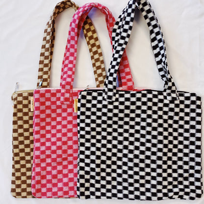 Check Yourself Zipped Tote Bag-1