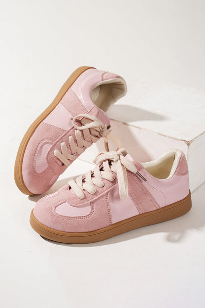 Raina Two Tone Lace-up Sneakers-4