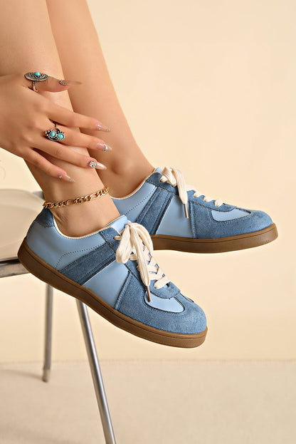 Raina Two Tone Lace-up Sneakers-5