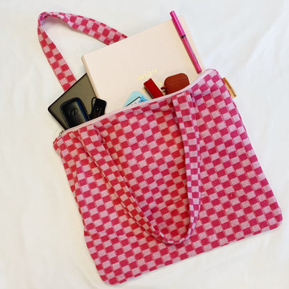 Check Yourself Zipped Tote Bag-4