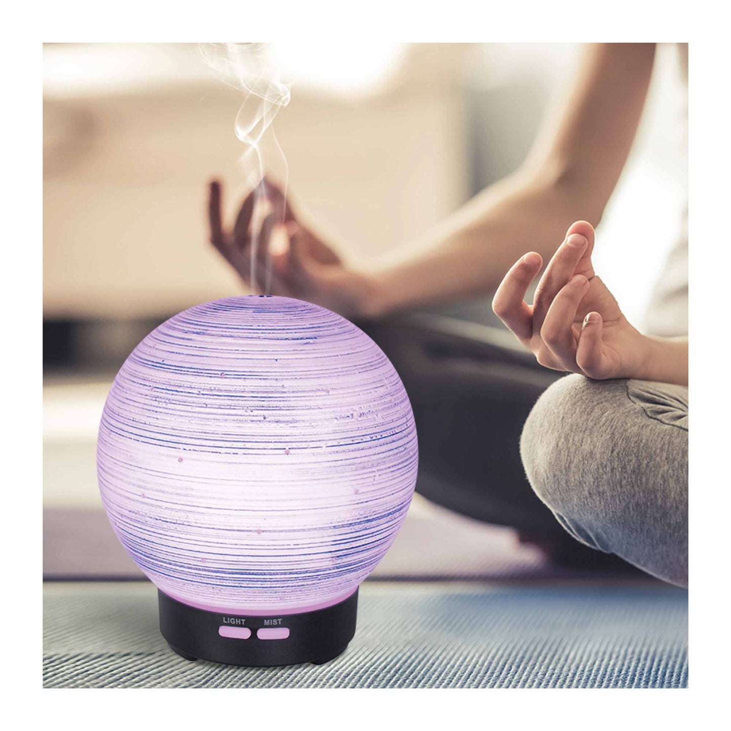 Essential Oil Aroma Diffuser - 100ml Ball Aromatherapy Ultrasonic Humidifier-2