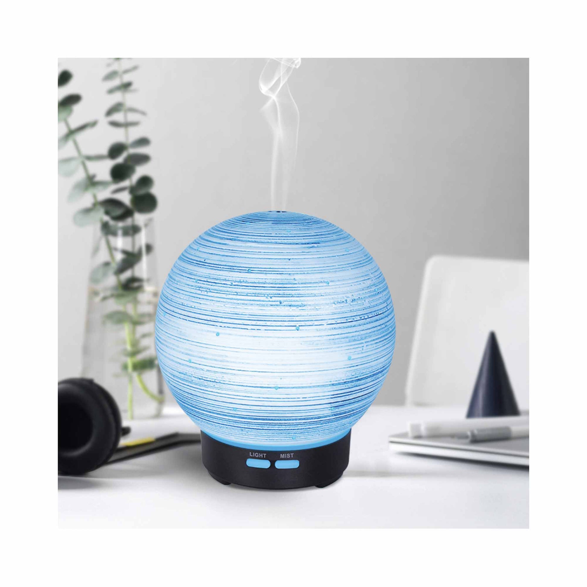 Essential Oil Aroma Diffuser - 100ml Ball Aromatherapy Ultrasonic Humidifier-3