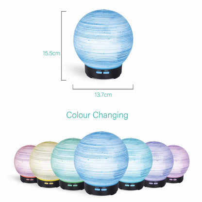 Essential Oil Aroma Diffuser - 100ml Ball Aromatherapy Ultrasonic Humidifier-4