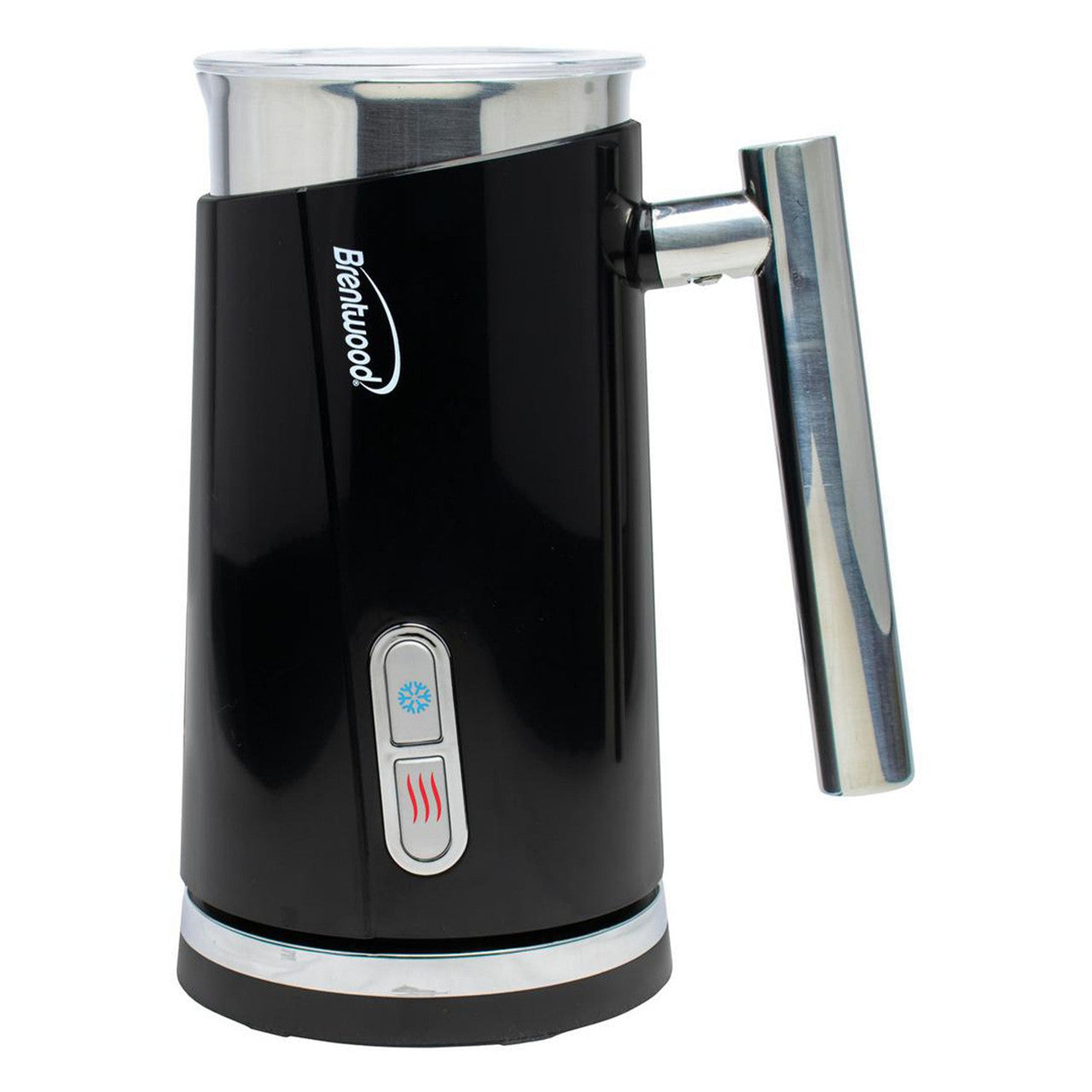 Brentwood 10 Ounce Cordless Electric Milk Frother and Warmer in Black-0