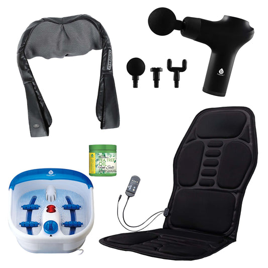 Pursonic Total Relaxation Bundle – Foot Spa, Massage Gun, and More-0