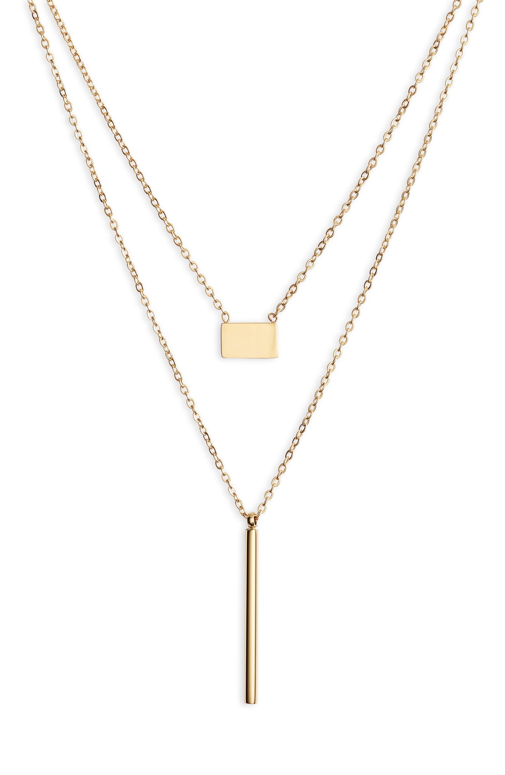 Double Strand Necklace - Gold-0