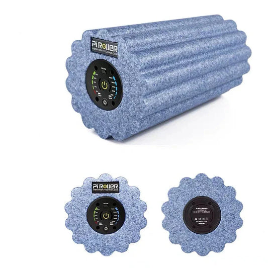 Electric Foam Roller for Muscle Relaxation – Blue Wave Design-1