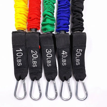 150lbs Resistance Bands Set - 11pc Home Gym Equipment-4