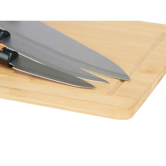 Knife Set Kinvara KT216102 Brown Bamboo Cutting board Cheese (6 Units)-1