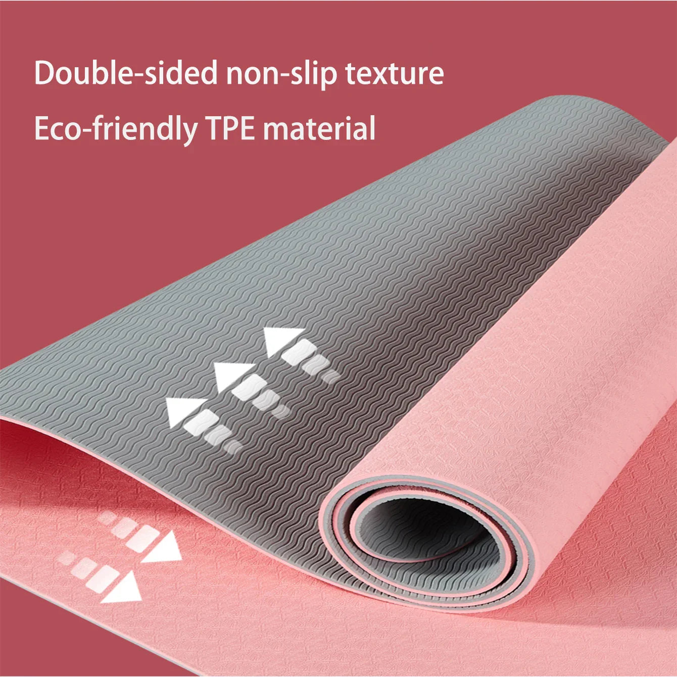 Professional Yoga Mat with Strap TPE-4