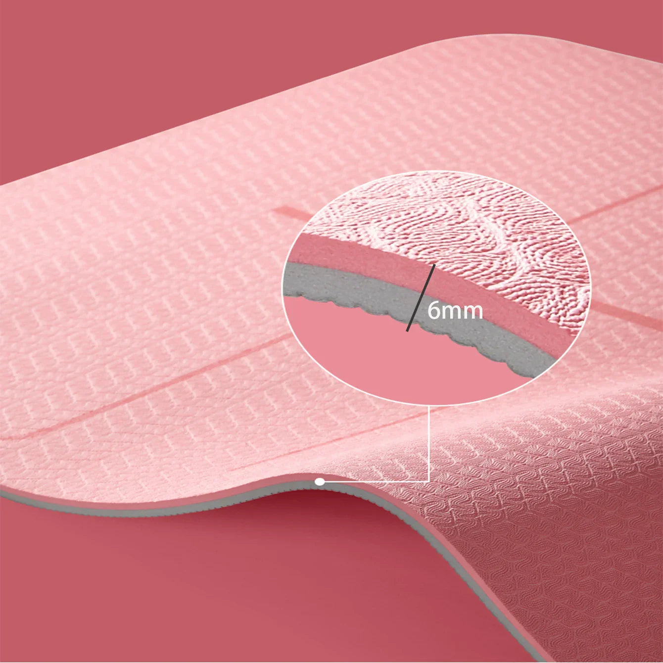 Professional Yoga Mat with Strap TPE-3