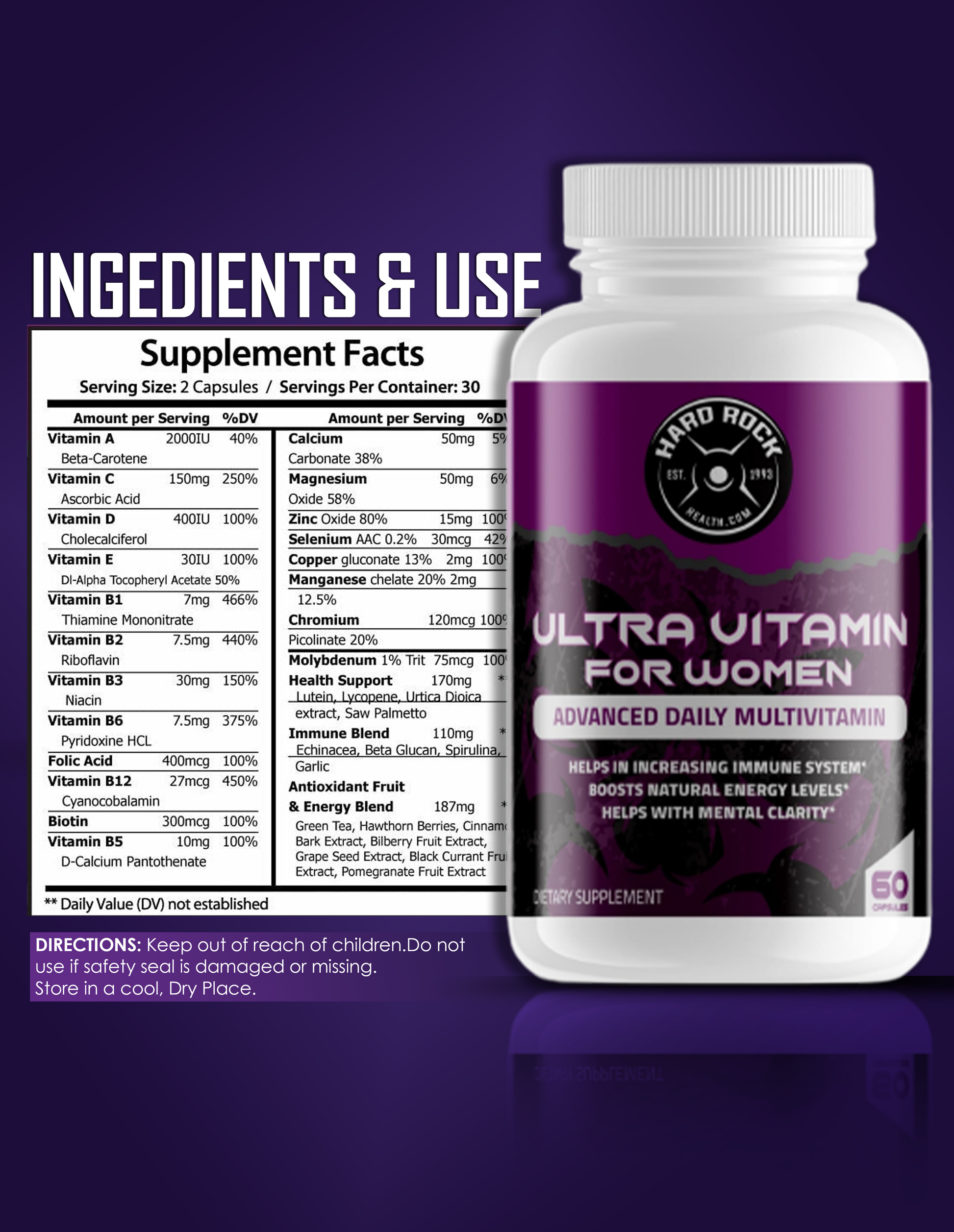 Ultra Vitamin for Women- Daily Multivitamins-1