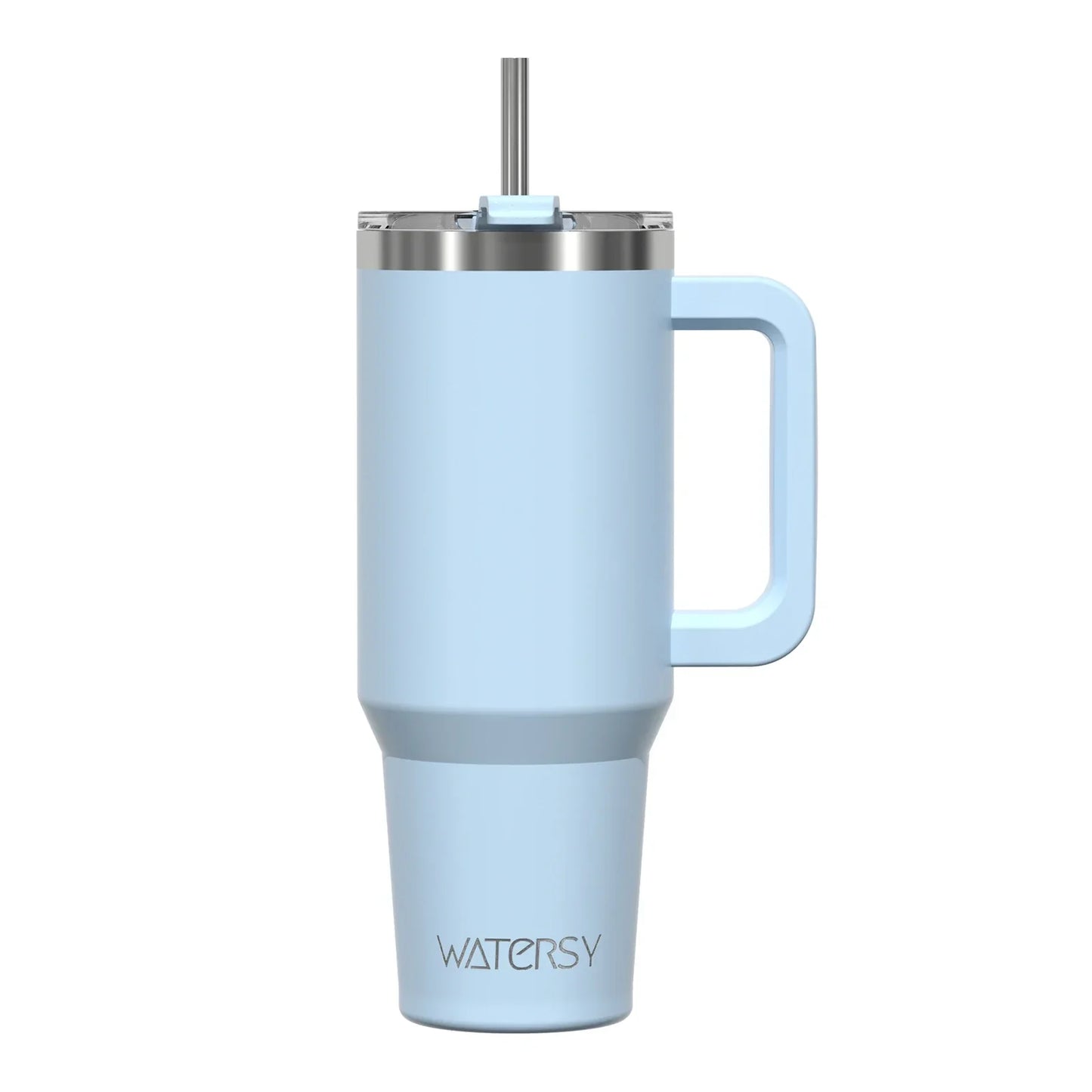 Stainless Steel Tumbler with Handle & Straw Lid-0