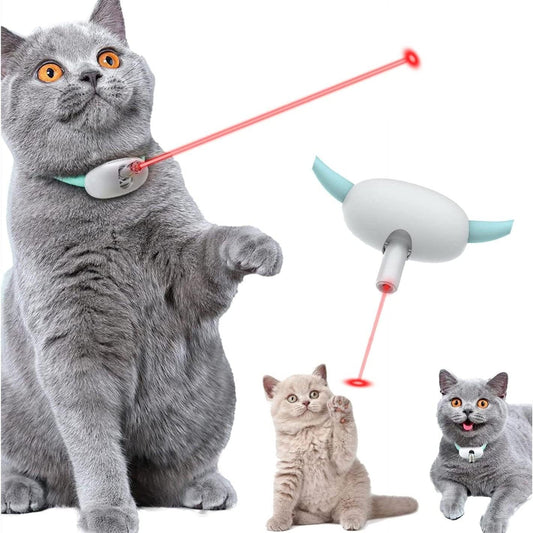 Smart Laser Teasing Cat Collar: The Ultimate Interactive Toy For Your Feline Friend-0