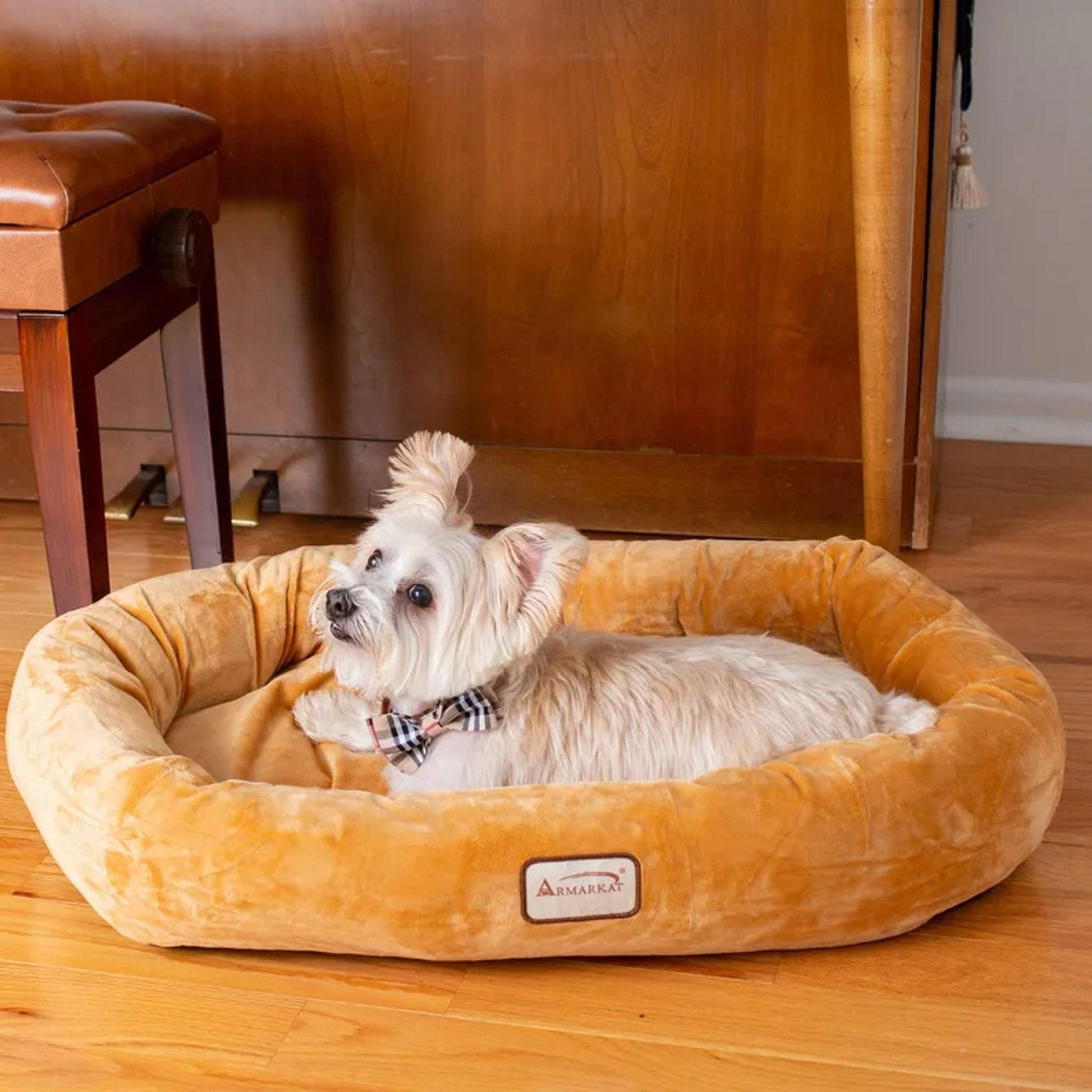 Armarkat Ultra-Soft Bolstered Pet Bed & Mat S/M/L-4