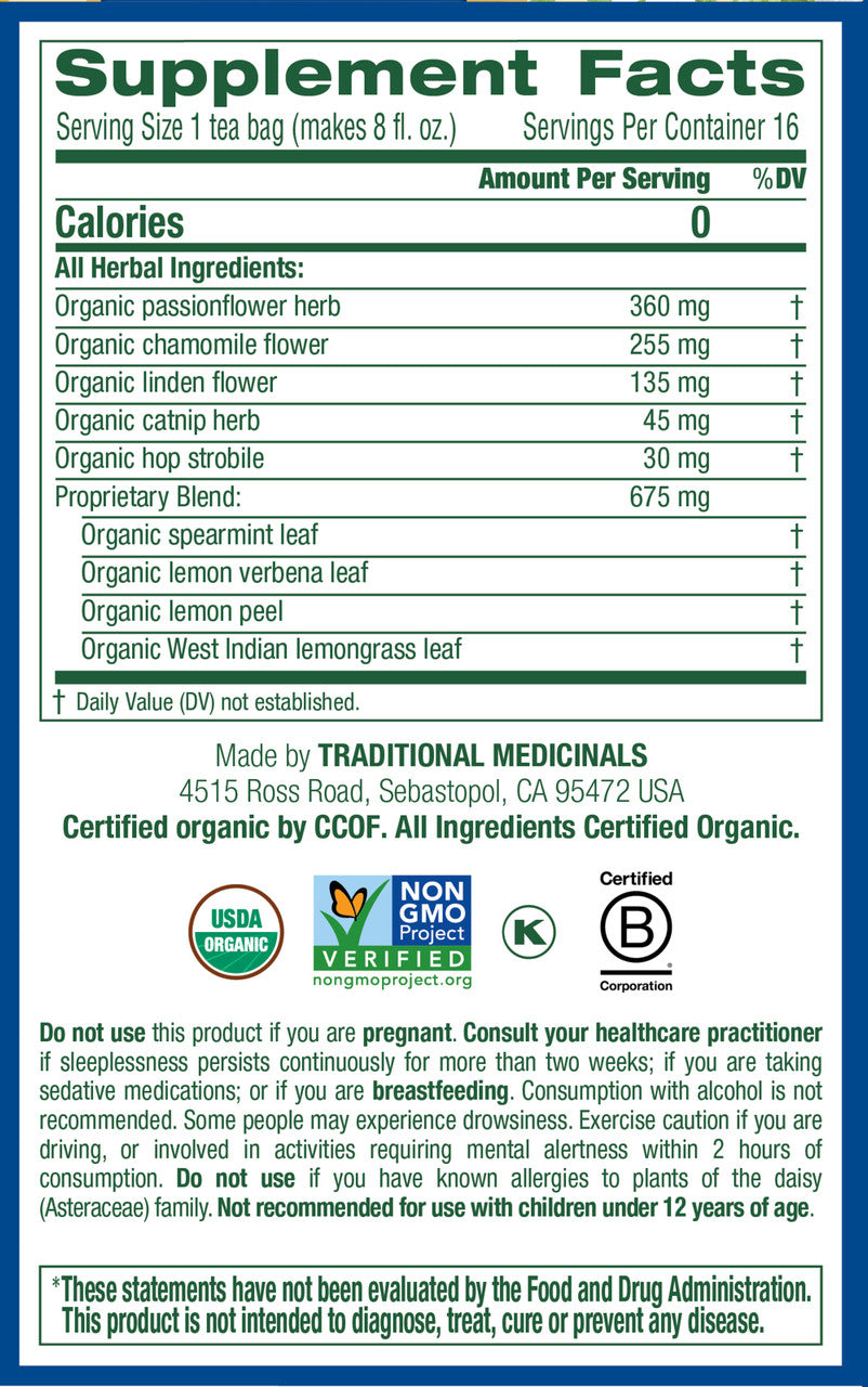 Traditional Medicinals Nighty Night Herb Tea (6x16 Bag)-3