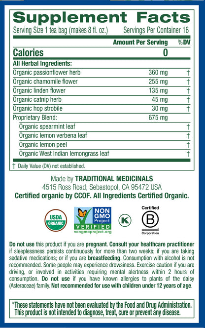 Traditional Medicinals Nighty Night Herb Tea (6x16 Bag)-3