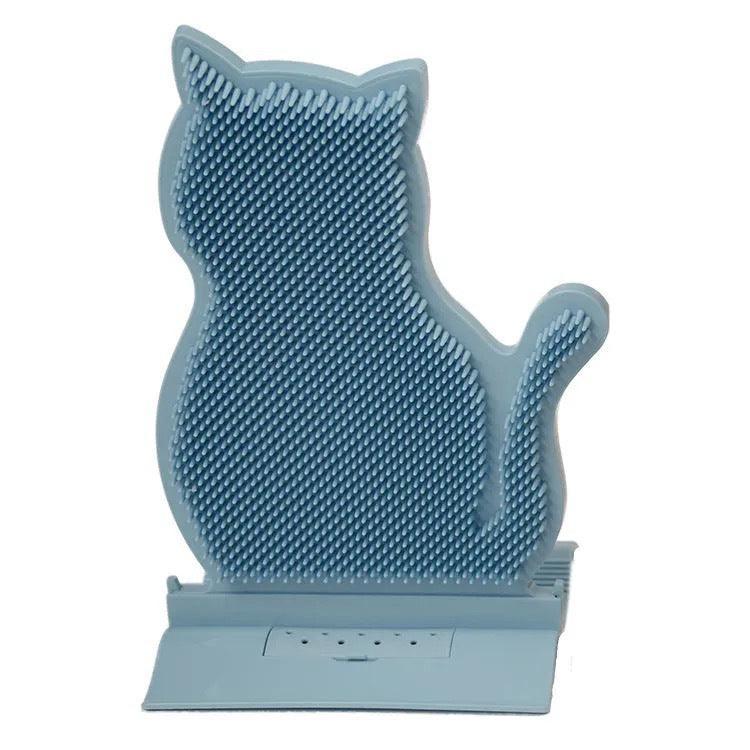 Cat Bliss: Self-Massage Brush With Catnip Wall Corner Grooming Toy-1