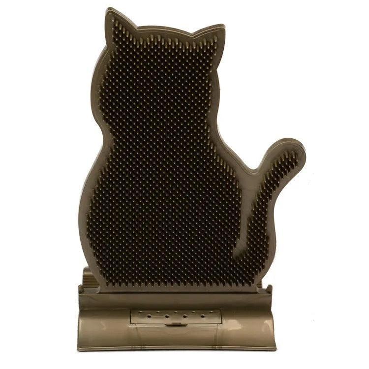 Cat Bliss: Self-Massage Brush With Catnip Wall Corner Grooming Toy-2
