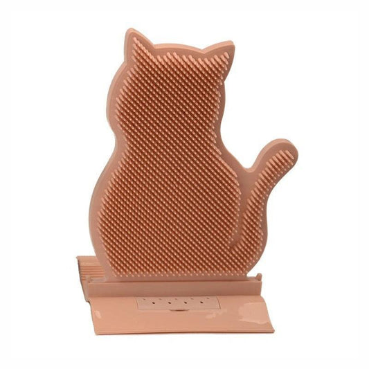 Cat Bliss: Self-Massage Brush With Catnip Wall Corner Grooming Toy-0