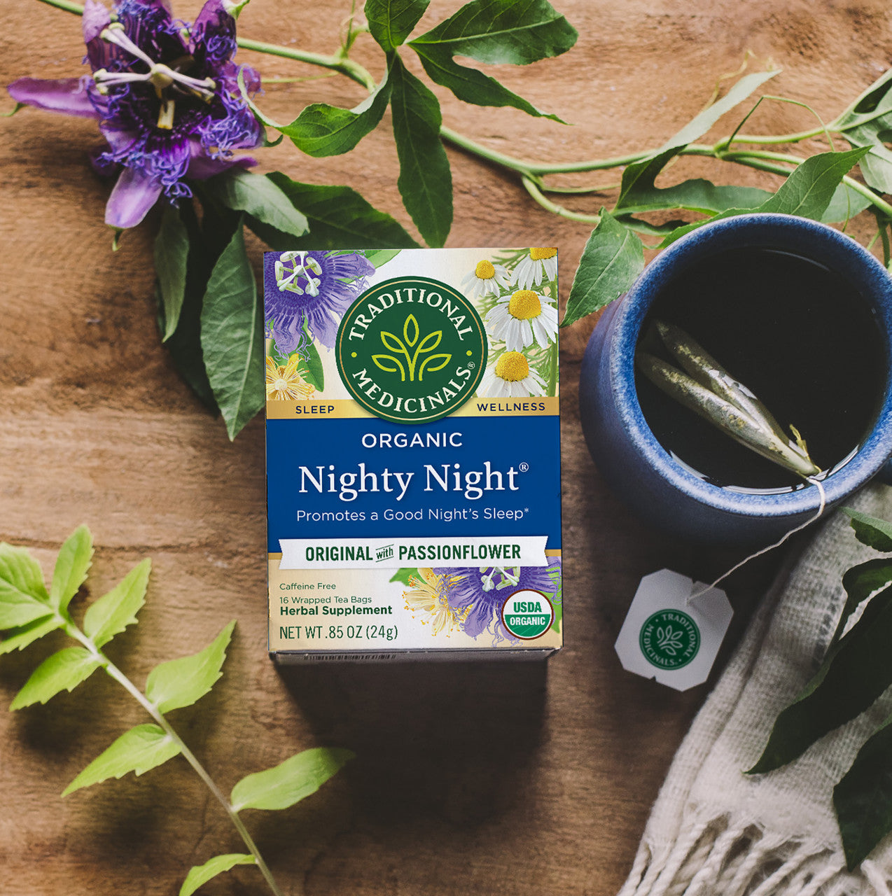 Traditional Medicinals Nighty Night Herb Tea (6x16 Bag)-4