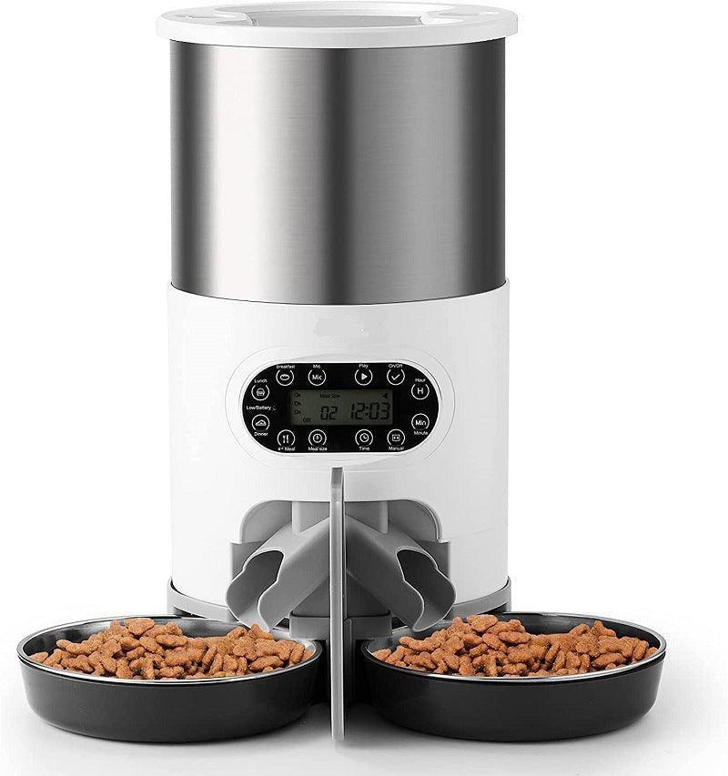 Smartpaws Remote-Controlled Pet Feeder: Automatic Food Dispenser With App Control And Voice Recording-2