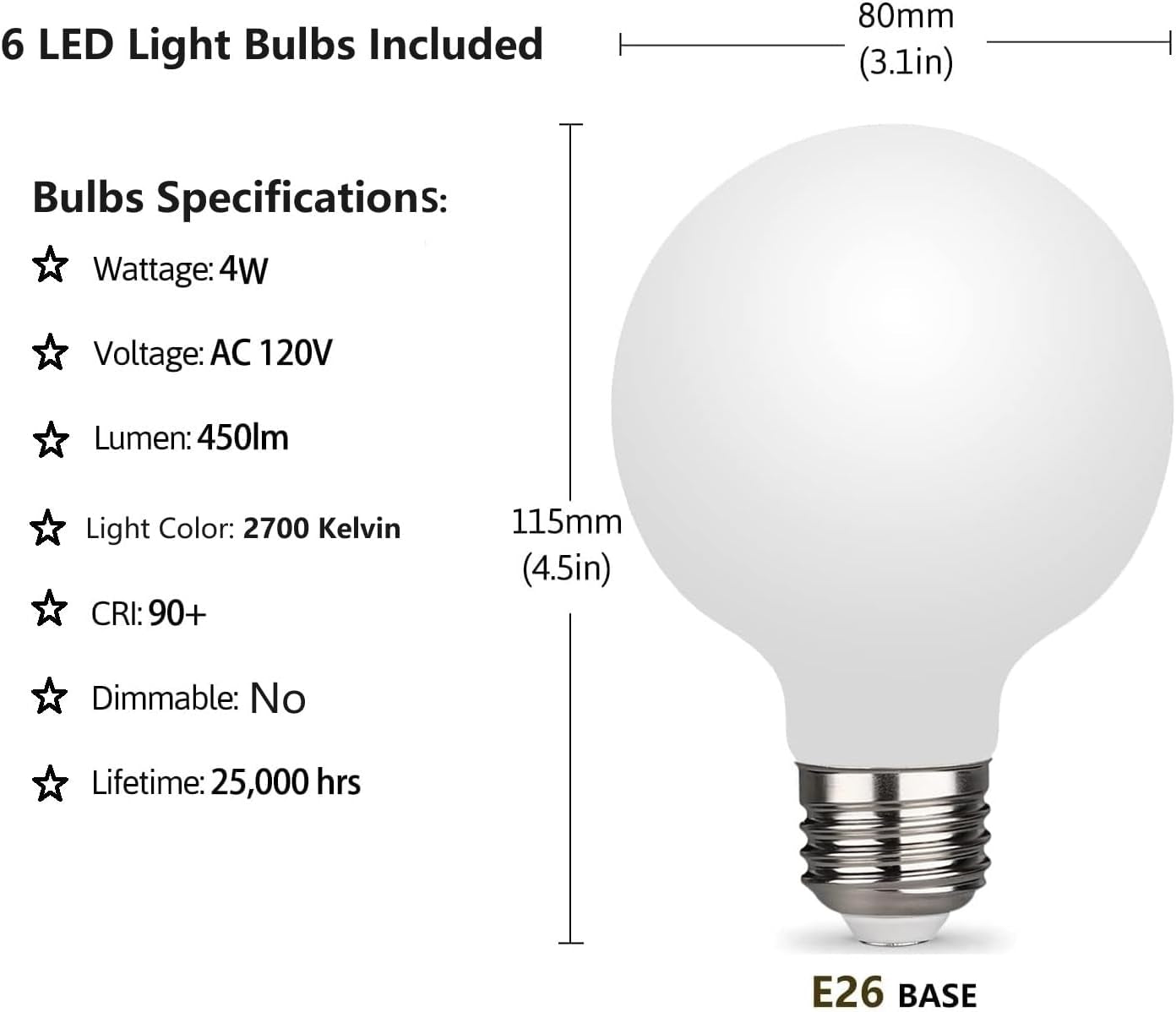 Modern Sputnik Chandelier, 6-Light Ceiling Light, 6 LED Light Bulbs Included for Bedroom,Dining Room,Kitchen,Office (Black)-1