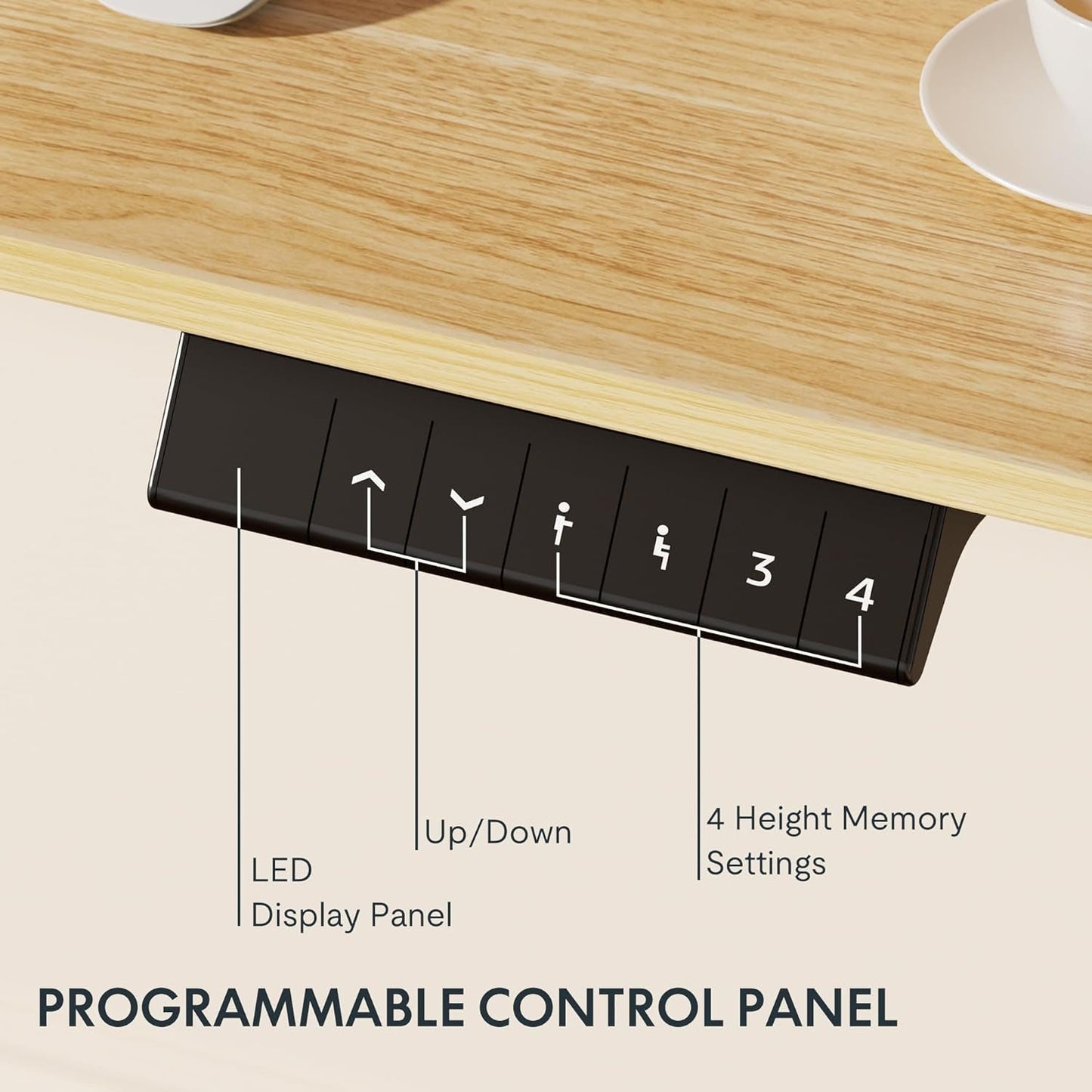 Height Adjustable Electric Sit Stand Desk for Home-4