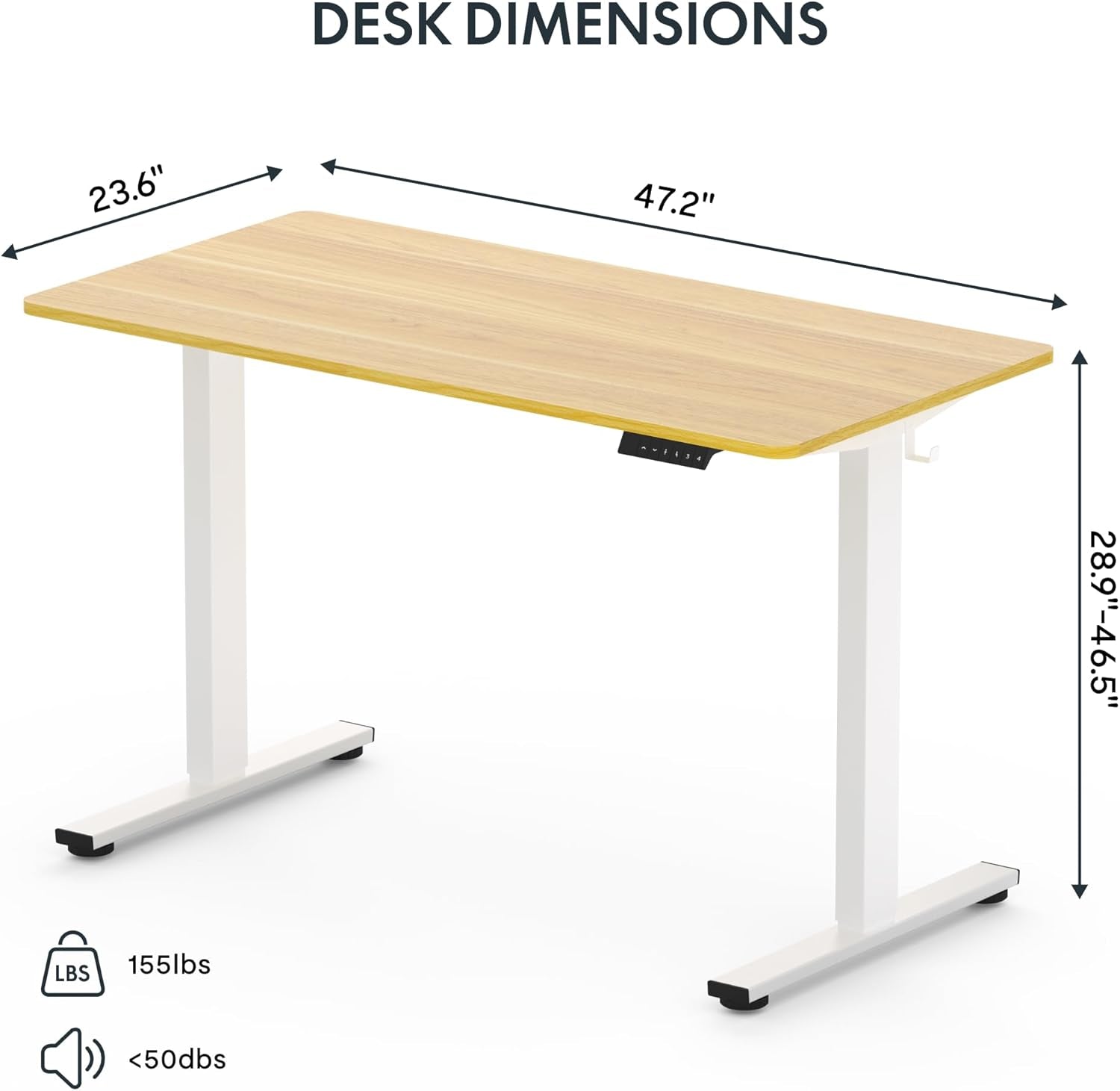 Height Adjustable Electric Sit Stand Desk for Home-1