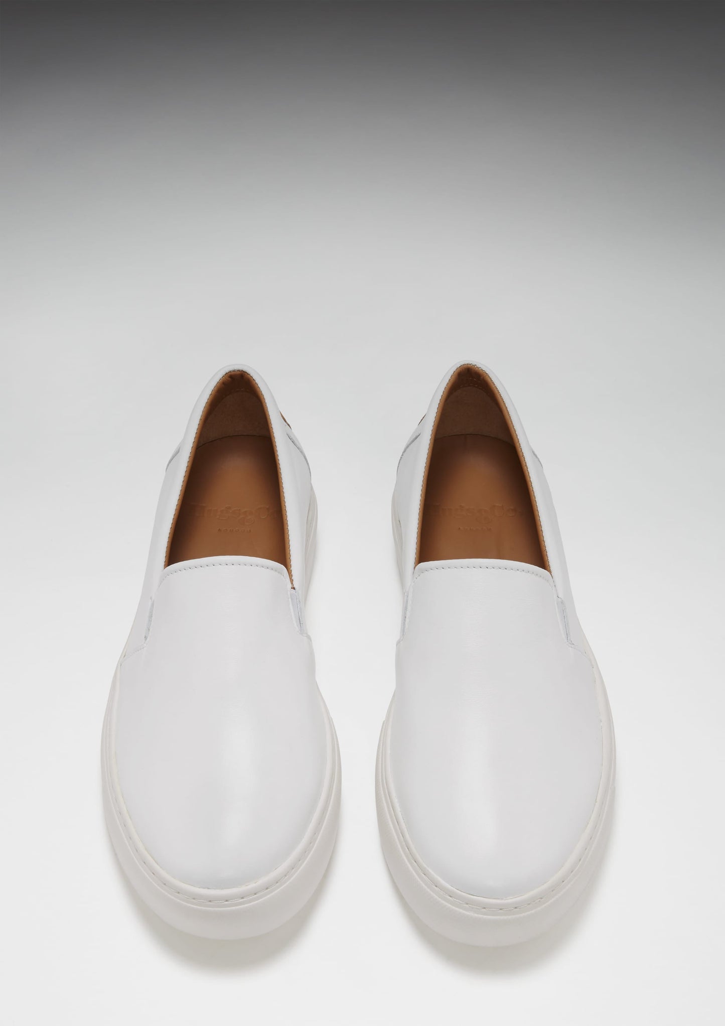 Slip-on Sneakers, white leather-2