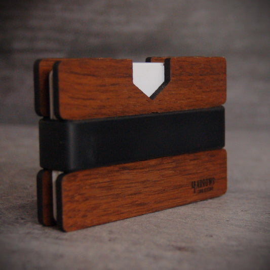 Minimalist Wood Wallet or Business Card Holder - 4 Arrows Creations