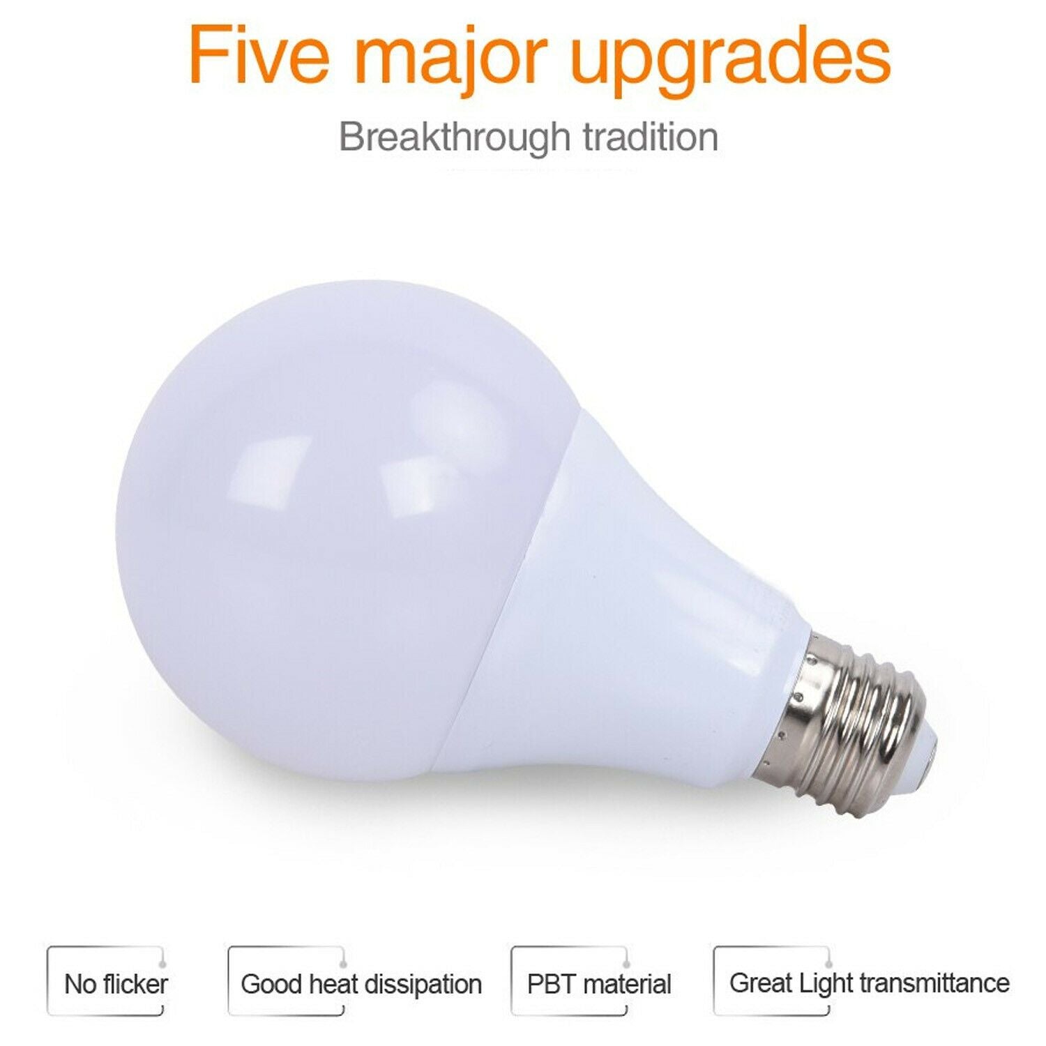 18W A60 E27 Bulb Standard Base LED Light Bulbs Daylight White~4150-3